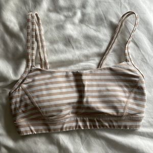 Lululemon striped sports bra